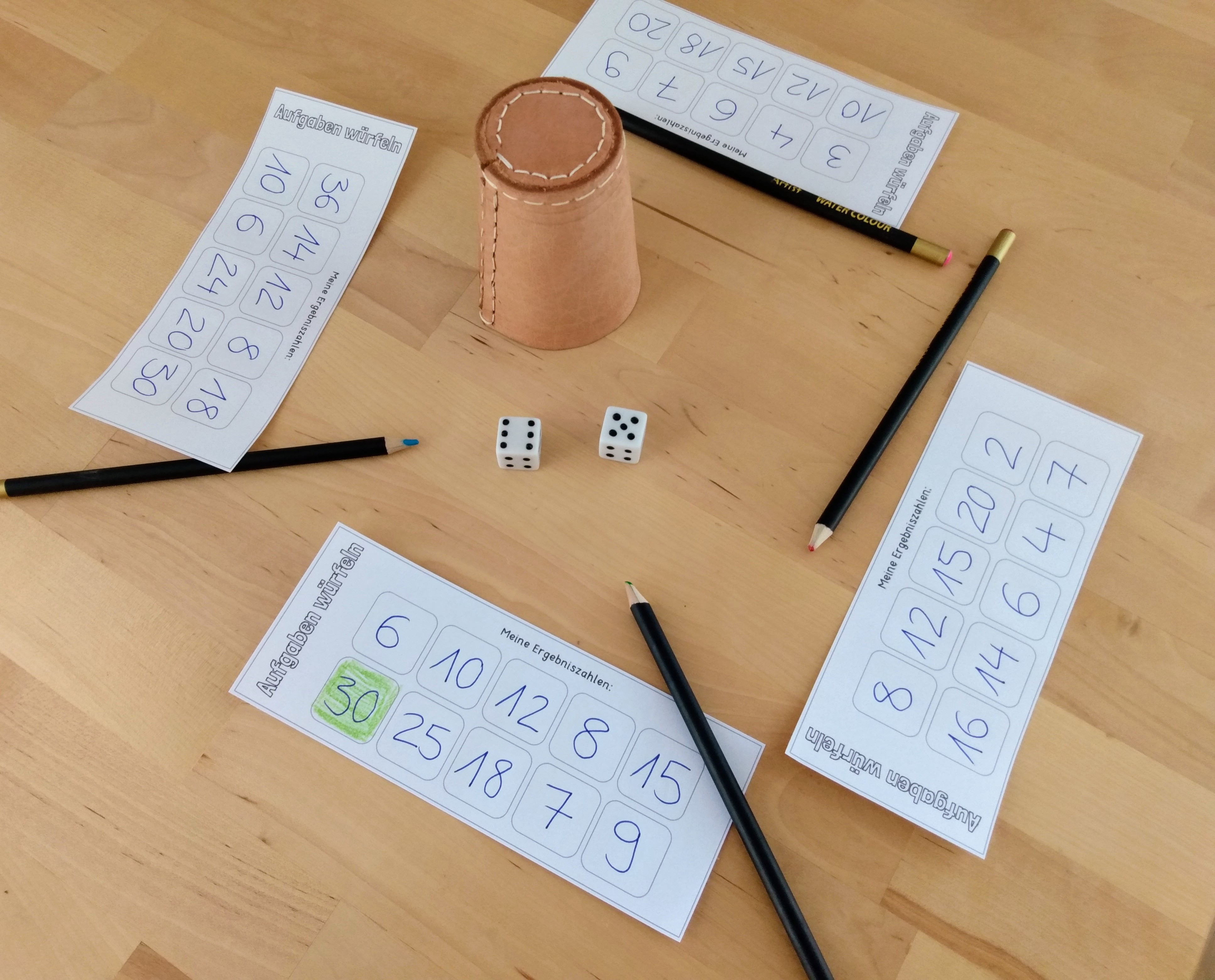 Strategisches Mathespiel (Lernspiel)